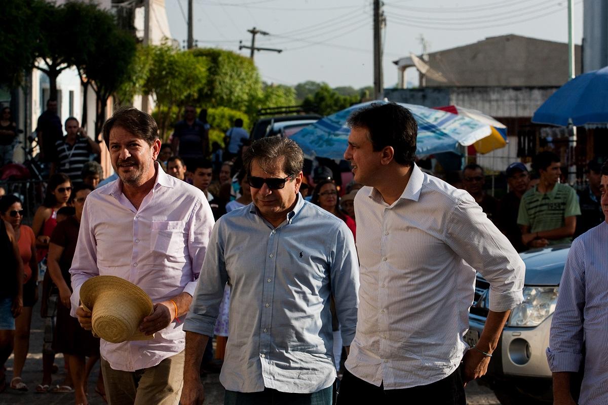 Ciro Gomes, Zezinho Albuquerque e Camilo Santana