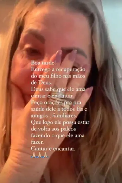 Dona Bil chorou em vídeo nas redes sociais