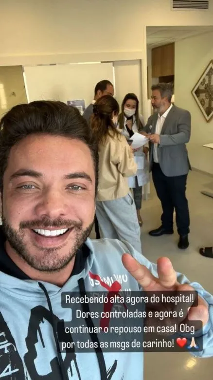 Wesley Safadão publicou liberação nas redes sociais