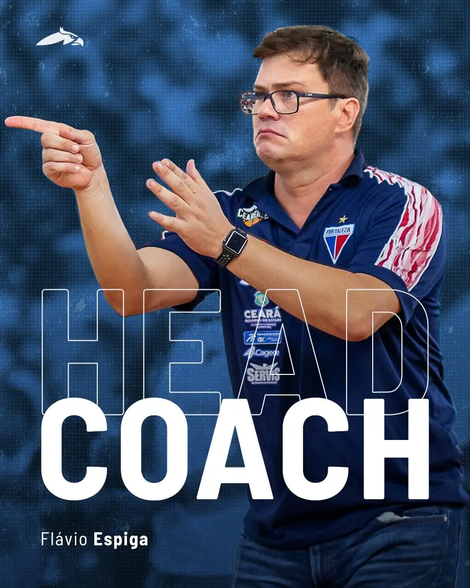 Montagem com foto de Flávio Espiga, do Basquete Cearense