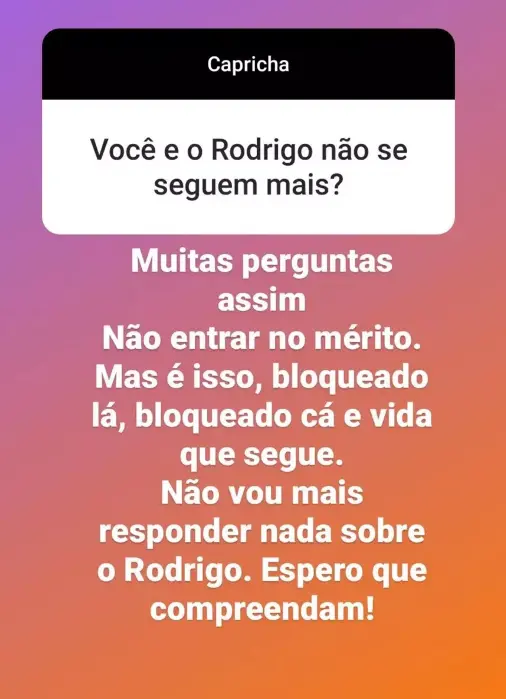 print do instagram de diogo mussi falando que ele e rodrigo mussi se bloquearam