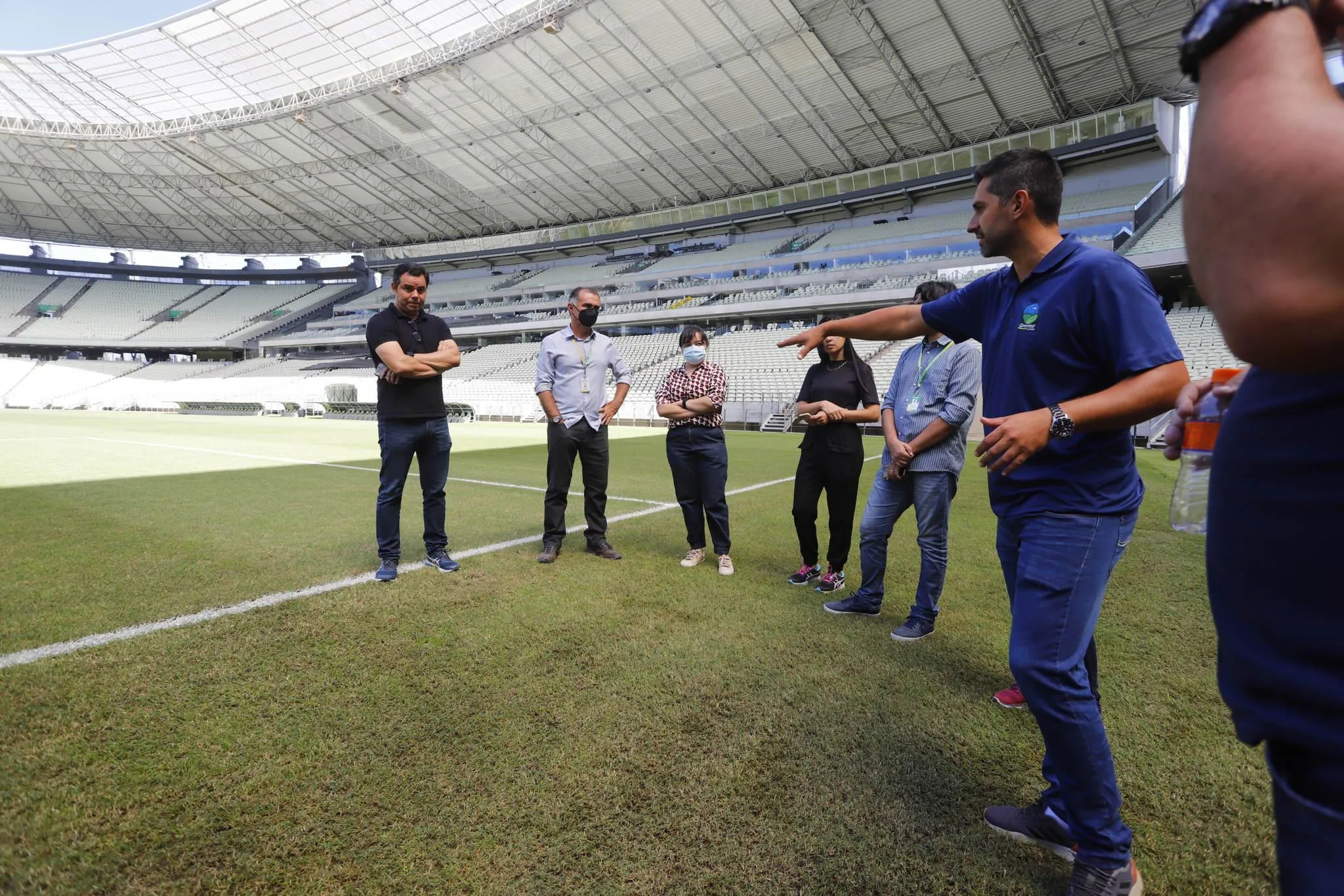 O gramado da Arena Castelão recebeu a visita de um engenheiro agrônomo da Conmebol