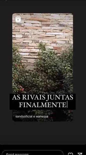 Lucas fez referência aos boatos de desentendimento entre as duas