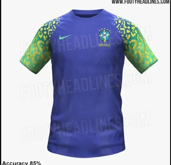 Segundo Footy Headlines, esse seria o segundo uniforme do Brasil