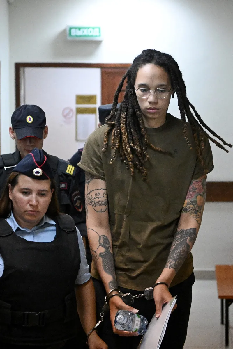 Brittney Griner foi presa em fevereiro com base de cannabis