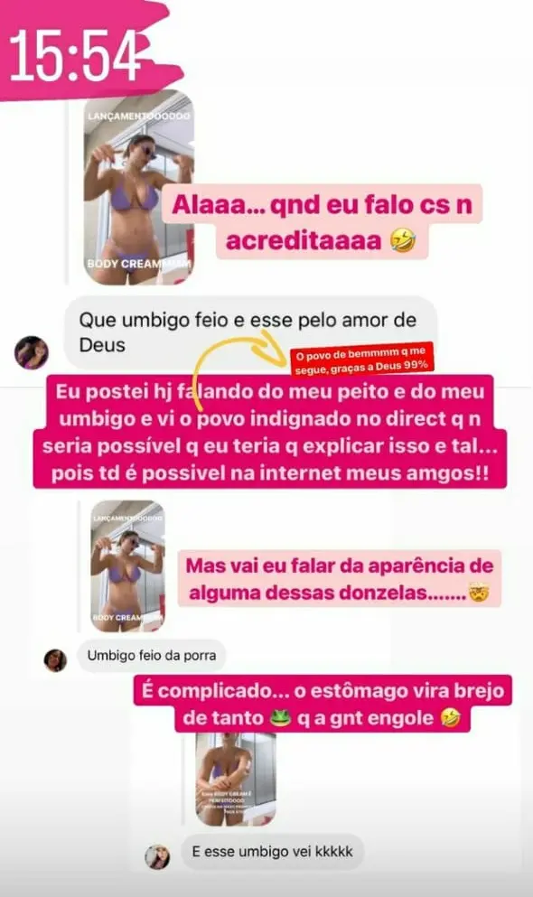 Virgínia expõe críticas que recebeu por seu umbigo de gestante