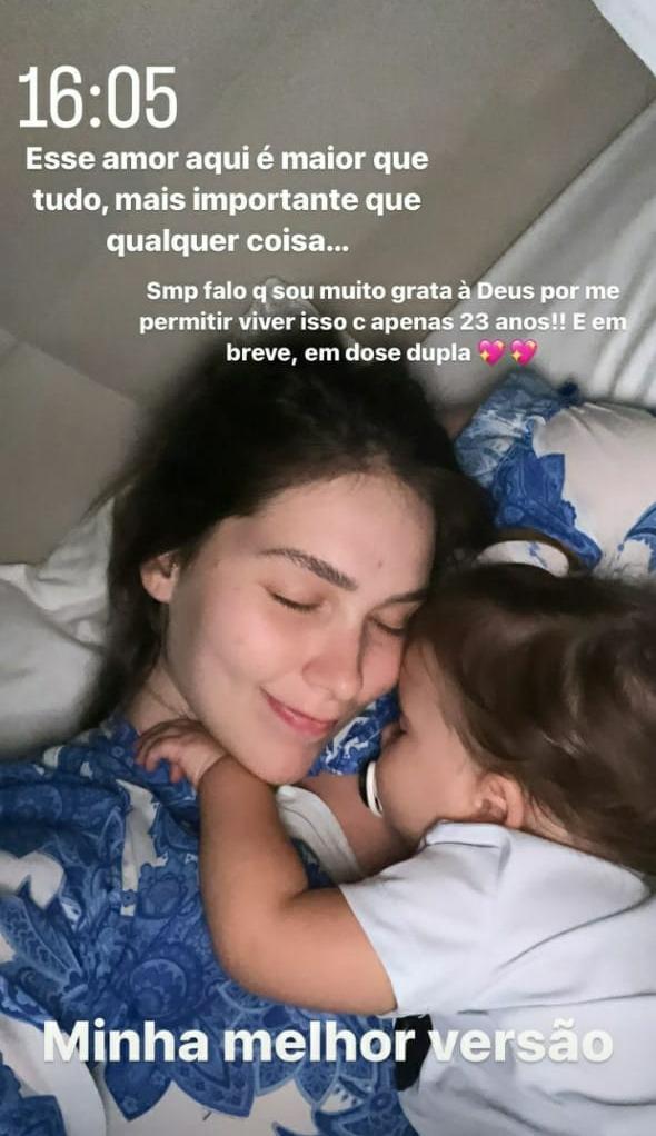 Post em que ela fala que o mais importante é o amor dos filhos