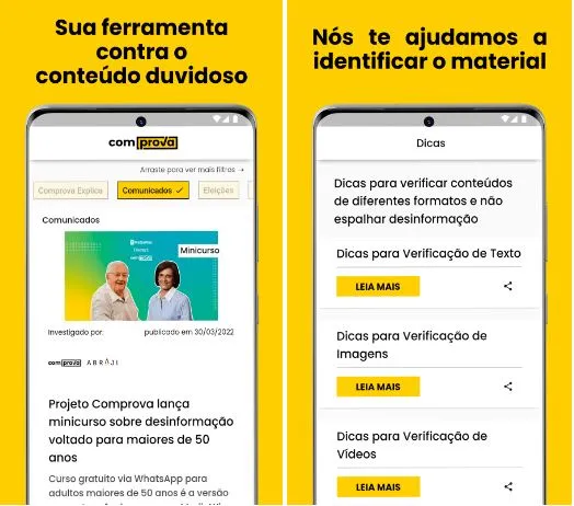 Aplicativo pode ser baixado no Google Play Store e na Apple Store