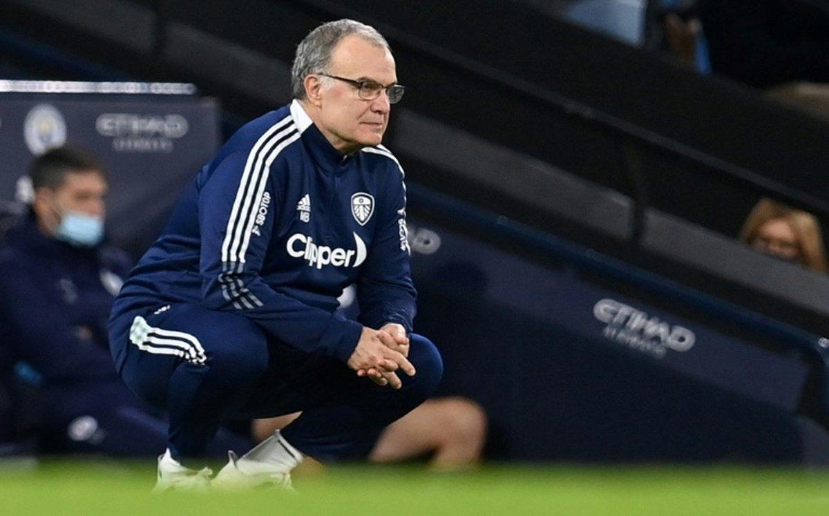 Marcelo Bielsa em ação pelo Leeds, da Inglaterra