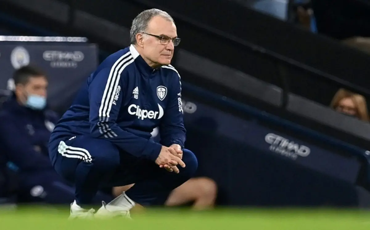 Marcelo Bielsa em ação pelo Leeds, da Inglaterra