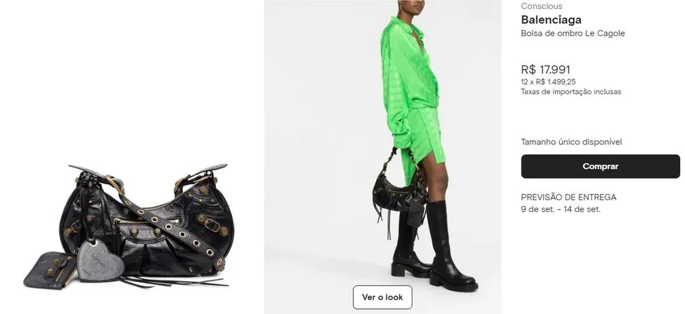 Bolsa da Balenciaga custa R$ 18 mil