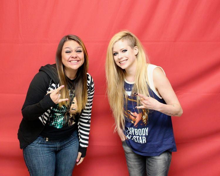 Fã em meet and greet com Avril Lavigne