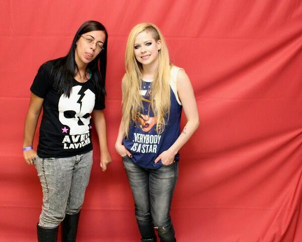 Fã em meet and greet com Avril Lavigne