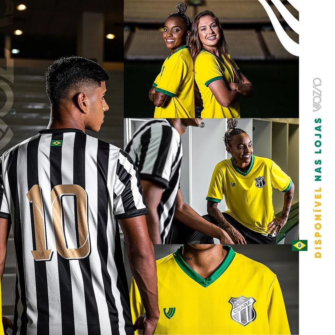 Camisa do Ceará em alusão à Copa do Mundo de 2022