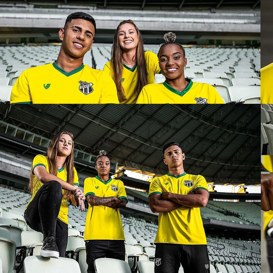 Camisa do Ceará em alusão à Copa do Mundo de 2022