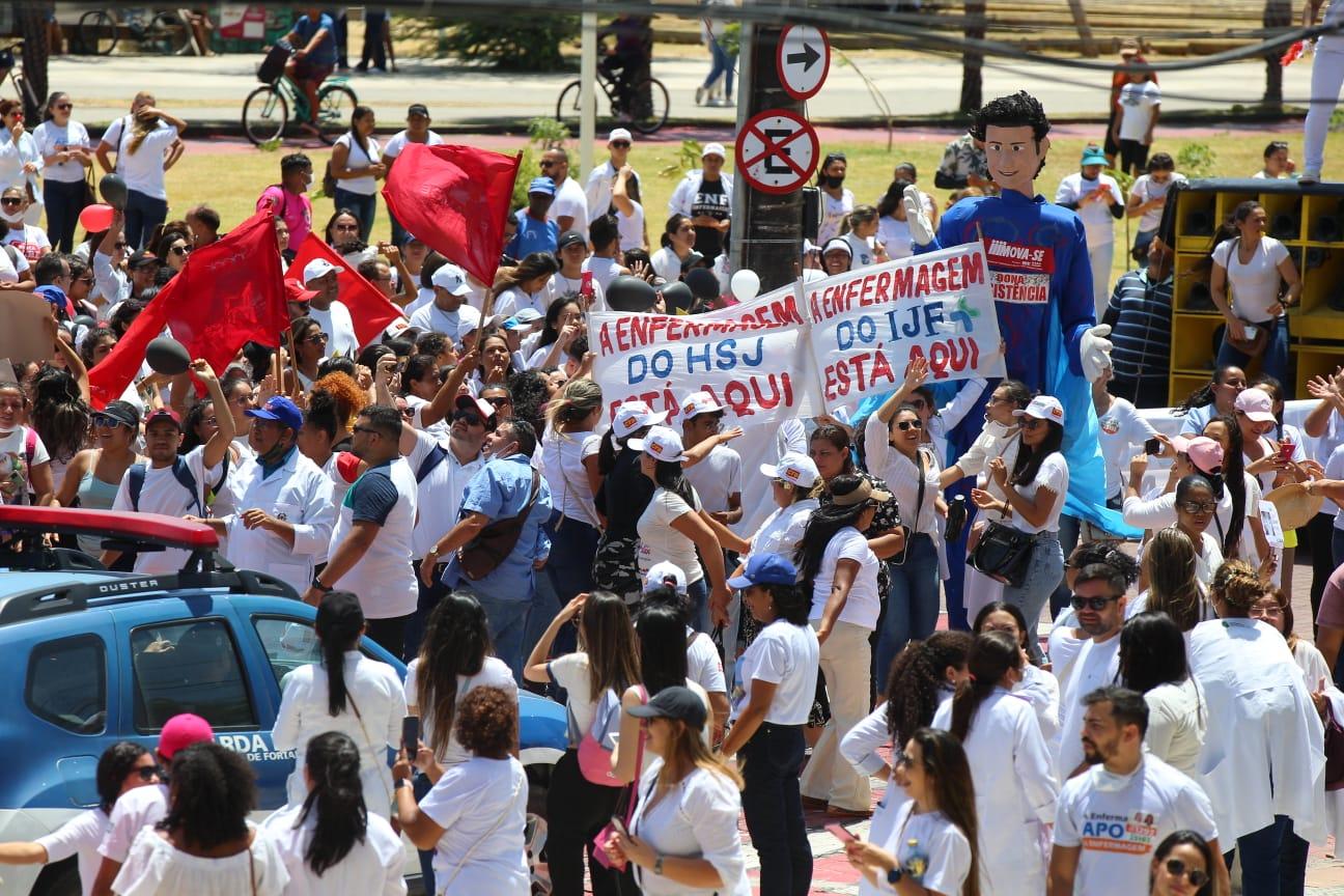 PROTESTO DA ENFERMAGEM NO CEARÁ