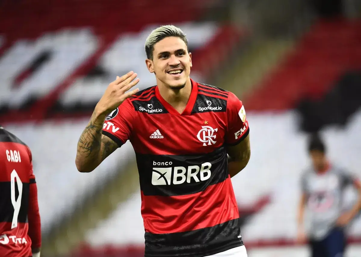 Pedro em ação pelo Flamengo