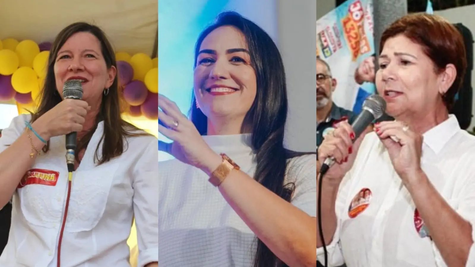 Lia Gomes, Luana Ribeiro e Jô Farias