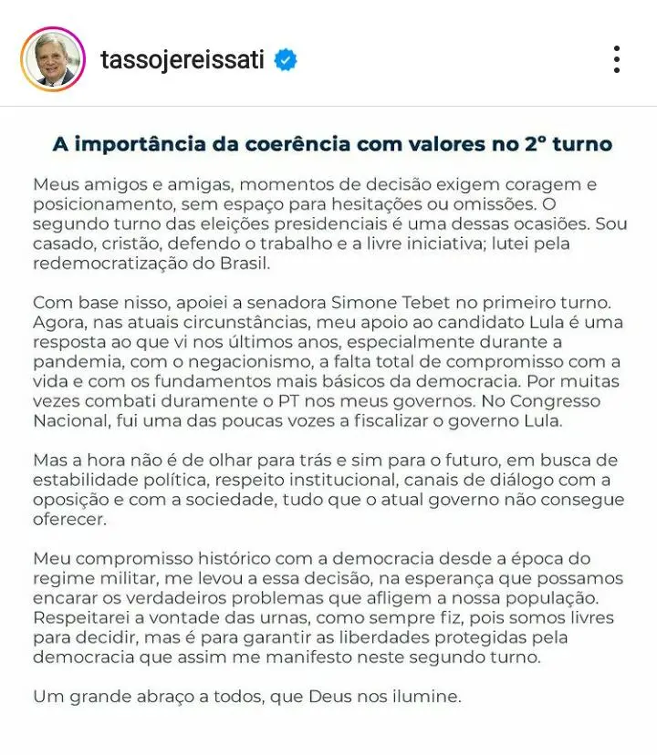 Publicação Tasso