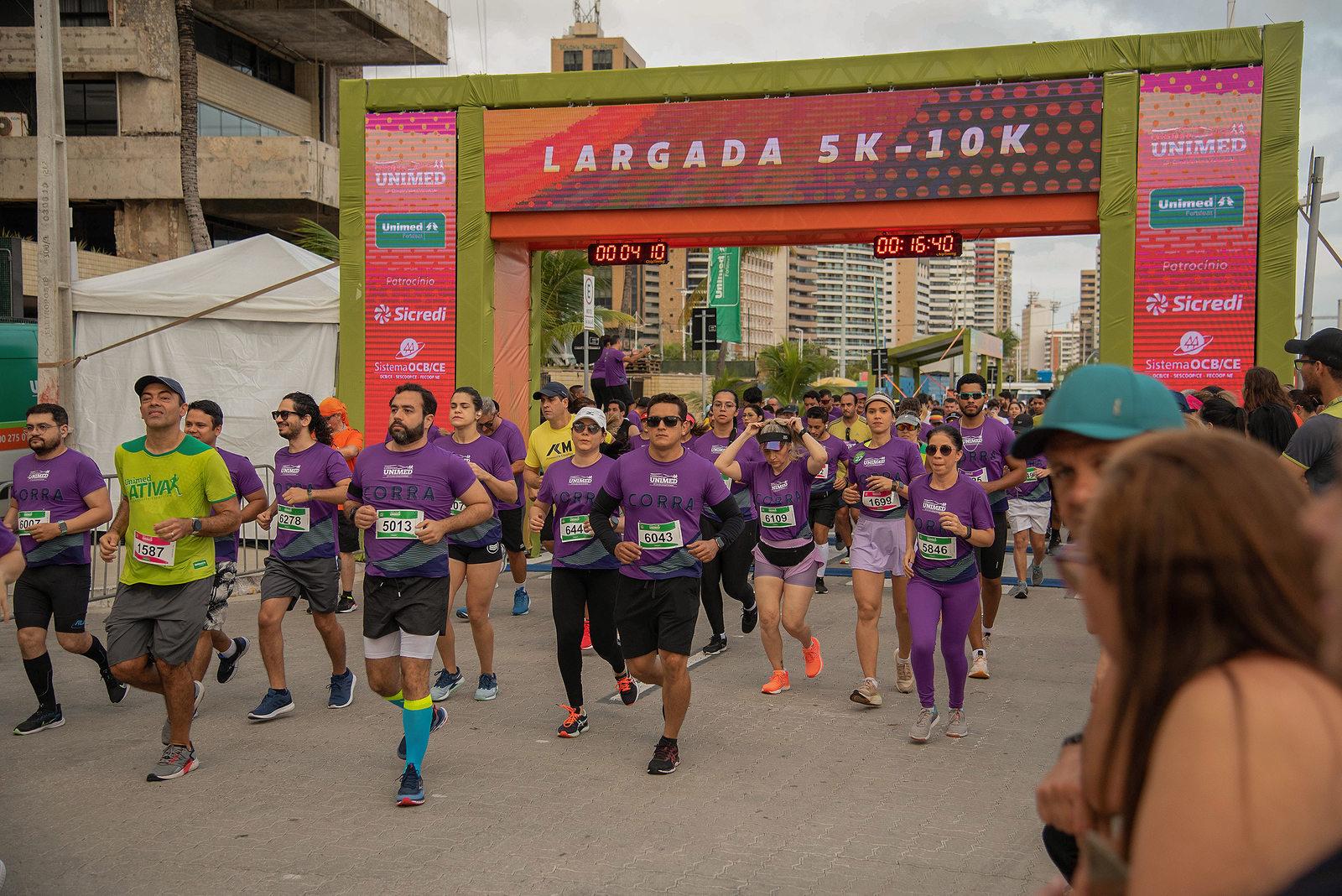 Largada da prova da Corrida Unimed Fortaleza