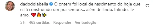 Comentário de Dado Dolabella