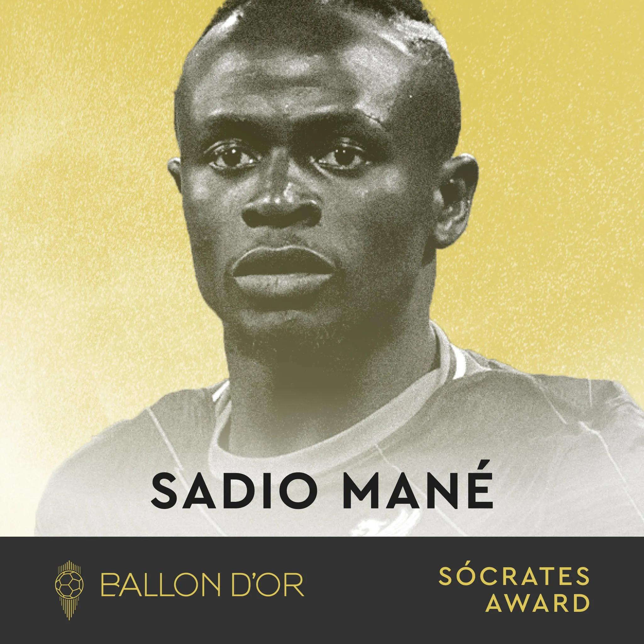 Sadio Mané conquistou o Prêmio Sócrates da revista France Football
