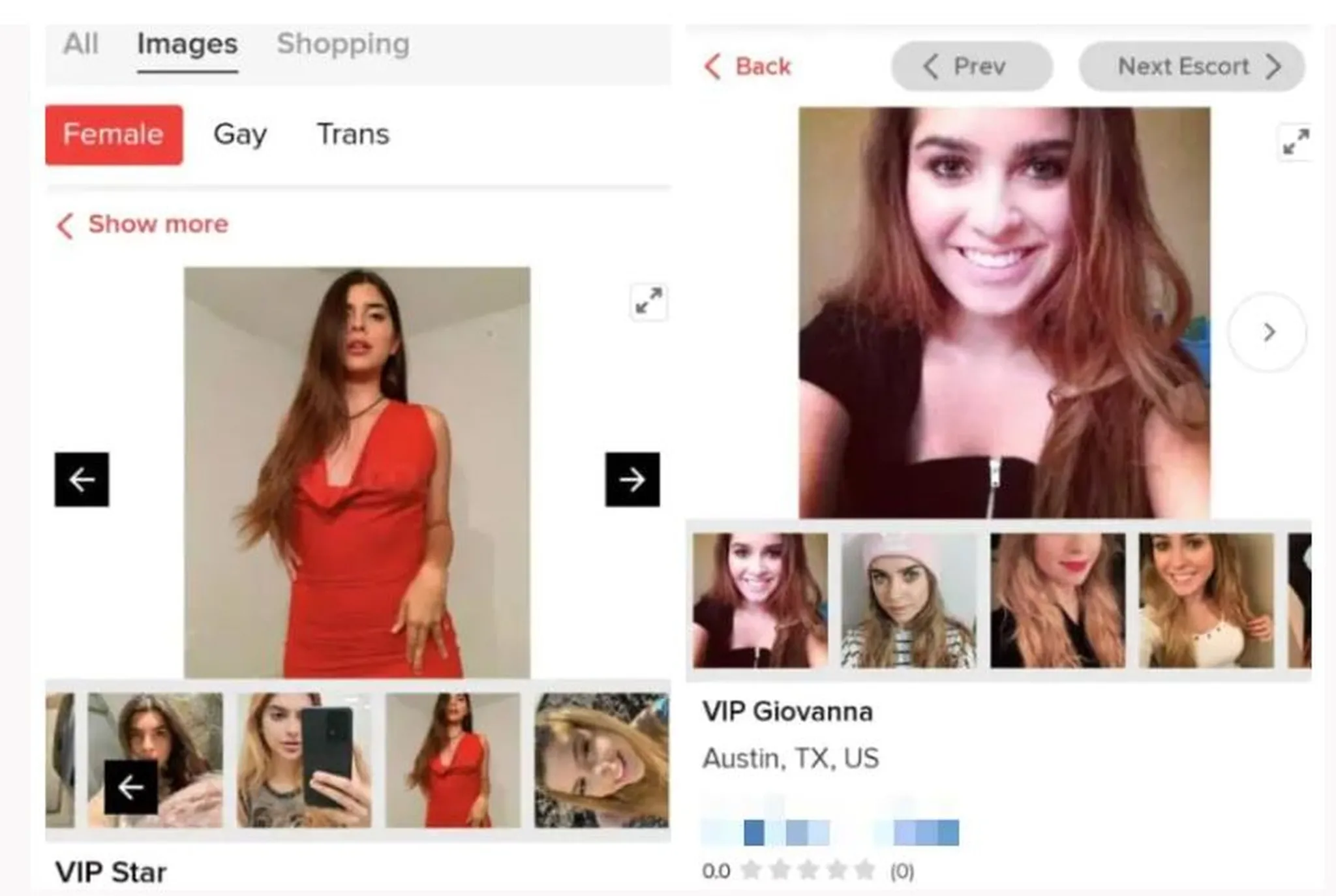 Letícia Alvarenga, 21, (à esquerda), Desirrê  Freitas, 26, (à direita). Ambas brasileiras desaparecidas.