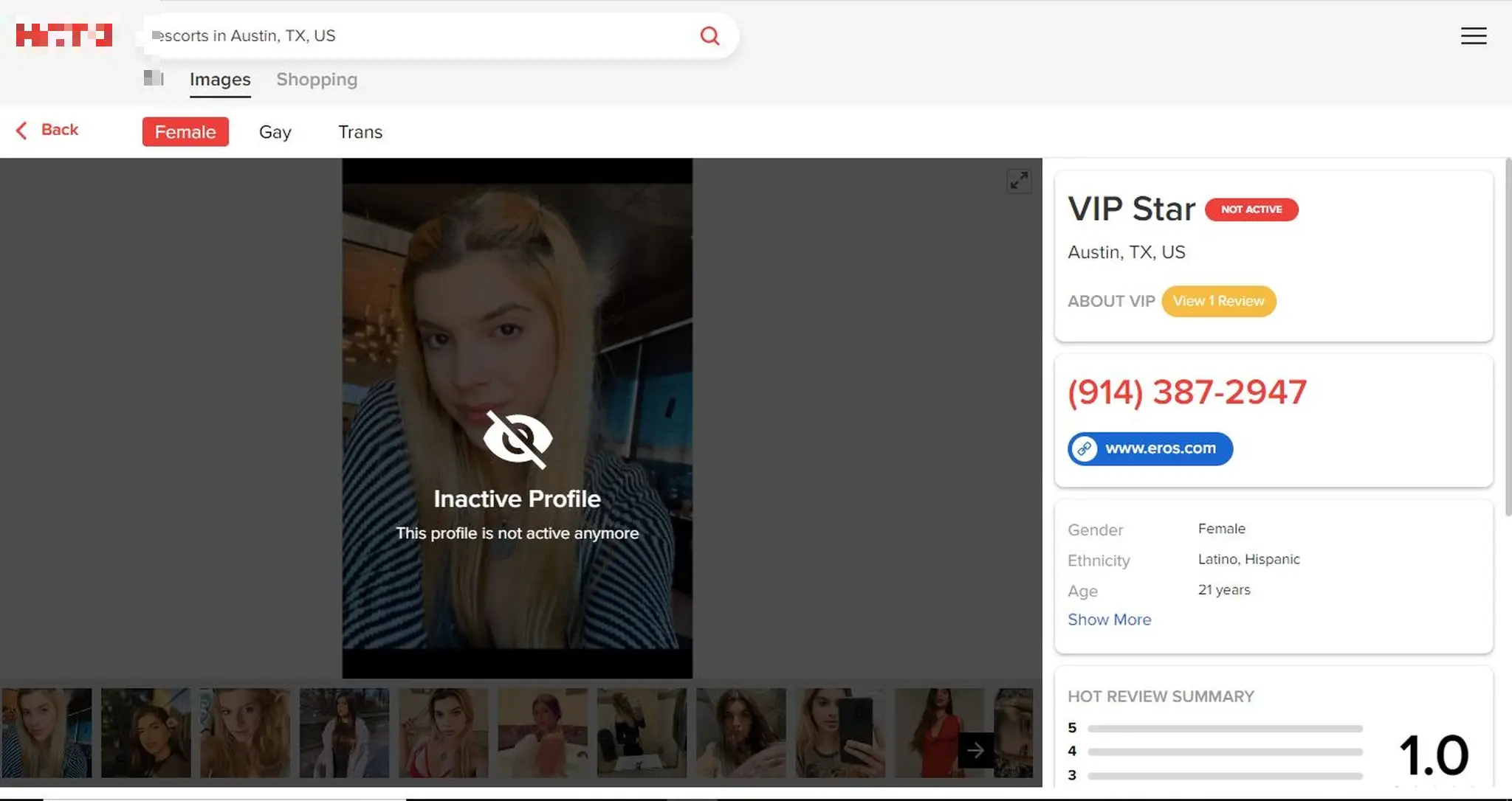 Print da tela do perfil de Letícia Alvarenga