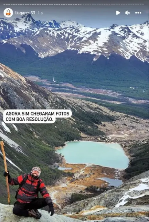 Dennis no Parque Nacional Tierra del Fuego