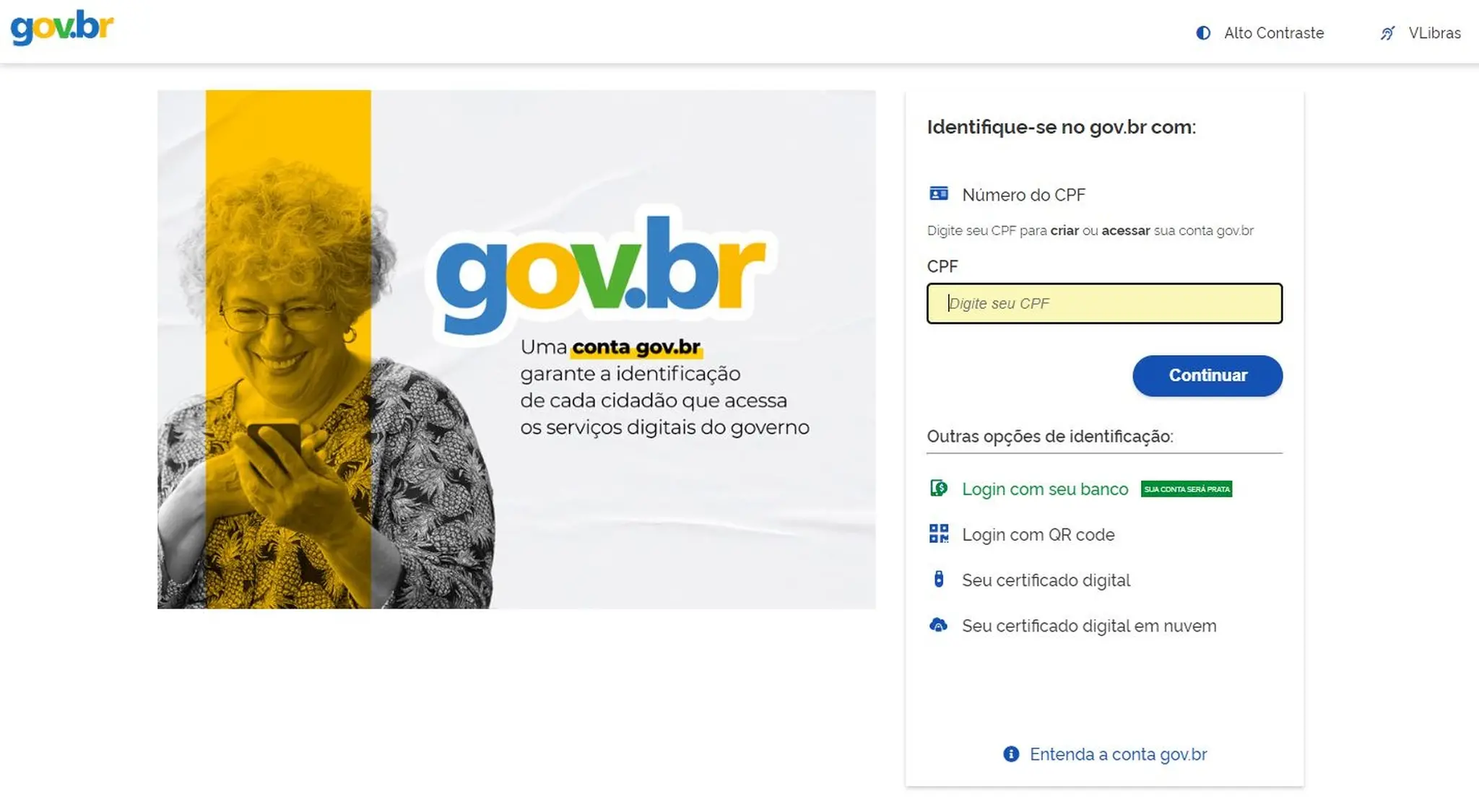 captura de tela página do participante