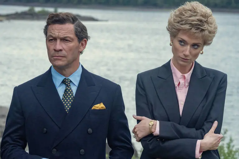 Charles e Diana em The Crown