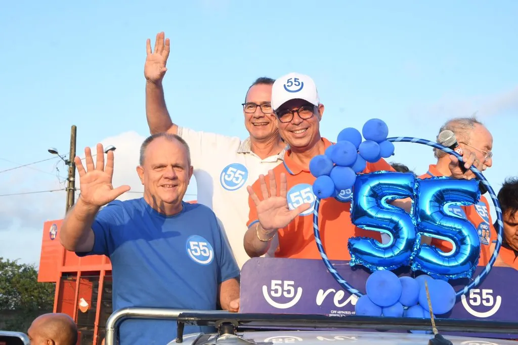 Mitidieri recebeu apoio do atual governador de Sergipe, Belivaldo Chagas