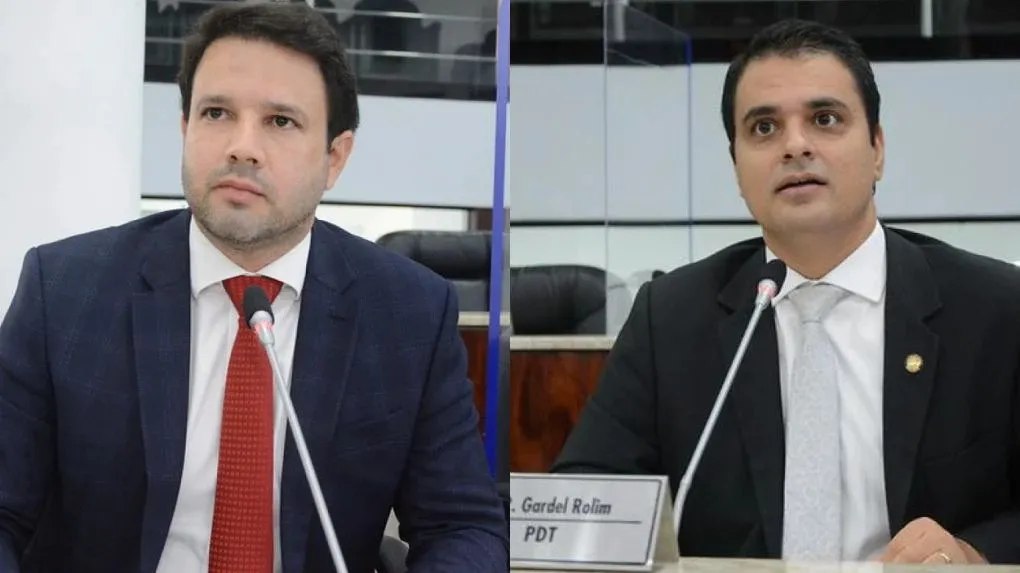 Vereadores Léo Couto e Gardel Rolim disputam os votos dos colegas vereadores na disputa pela presidência da Câmara