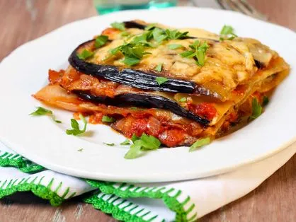 Lasanha de berinjela não leva carne, porco ou frango