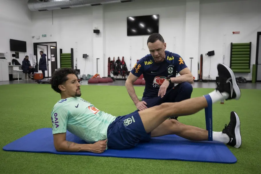 Maquinhos em ação pela Seleção Brasileira