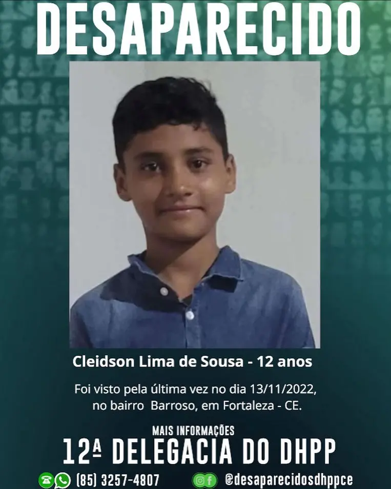 criança, desaparecida, fortaleza, barroso