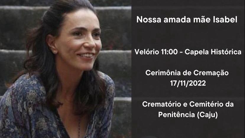 Corpo da ex-jogadora de vôlei Isabel será cremado nesta quinta-feira