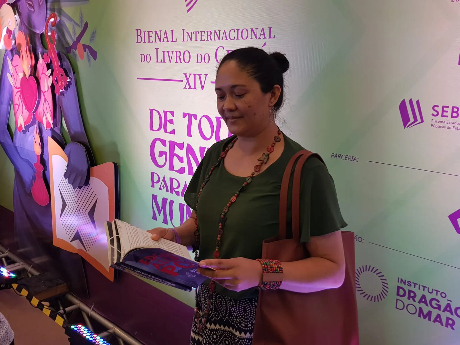 Professora na rede estadual de educação do Ceará, Grace Cruz atua em Camocim e festeja a potência do evento