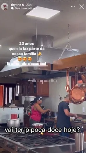 Thyane fez os Stories no Instagram