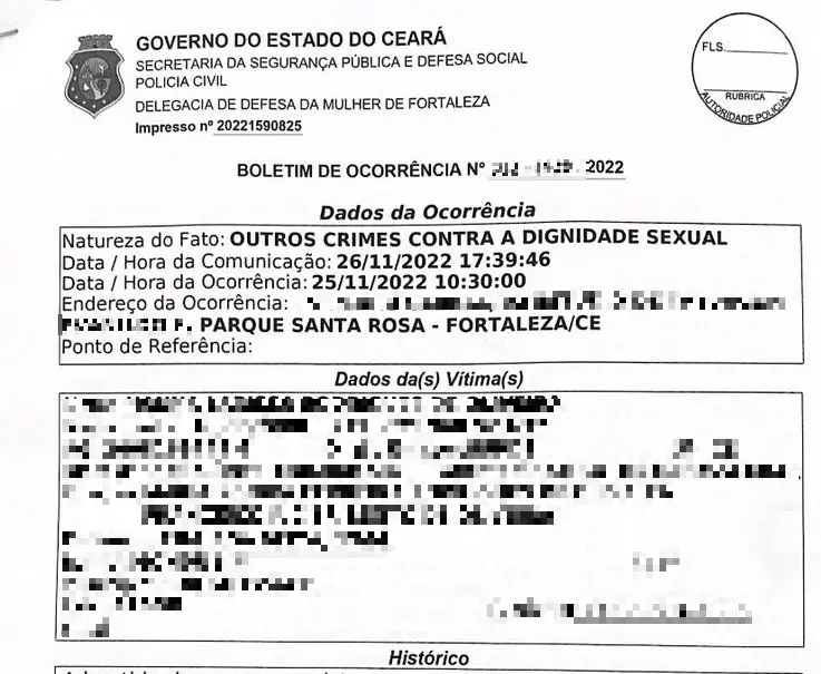 Boletim de Ocorrência