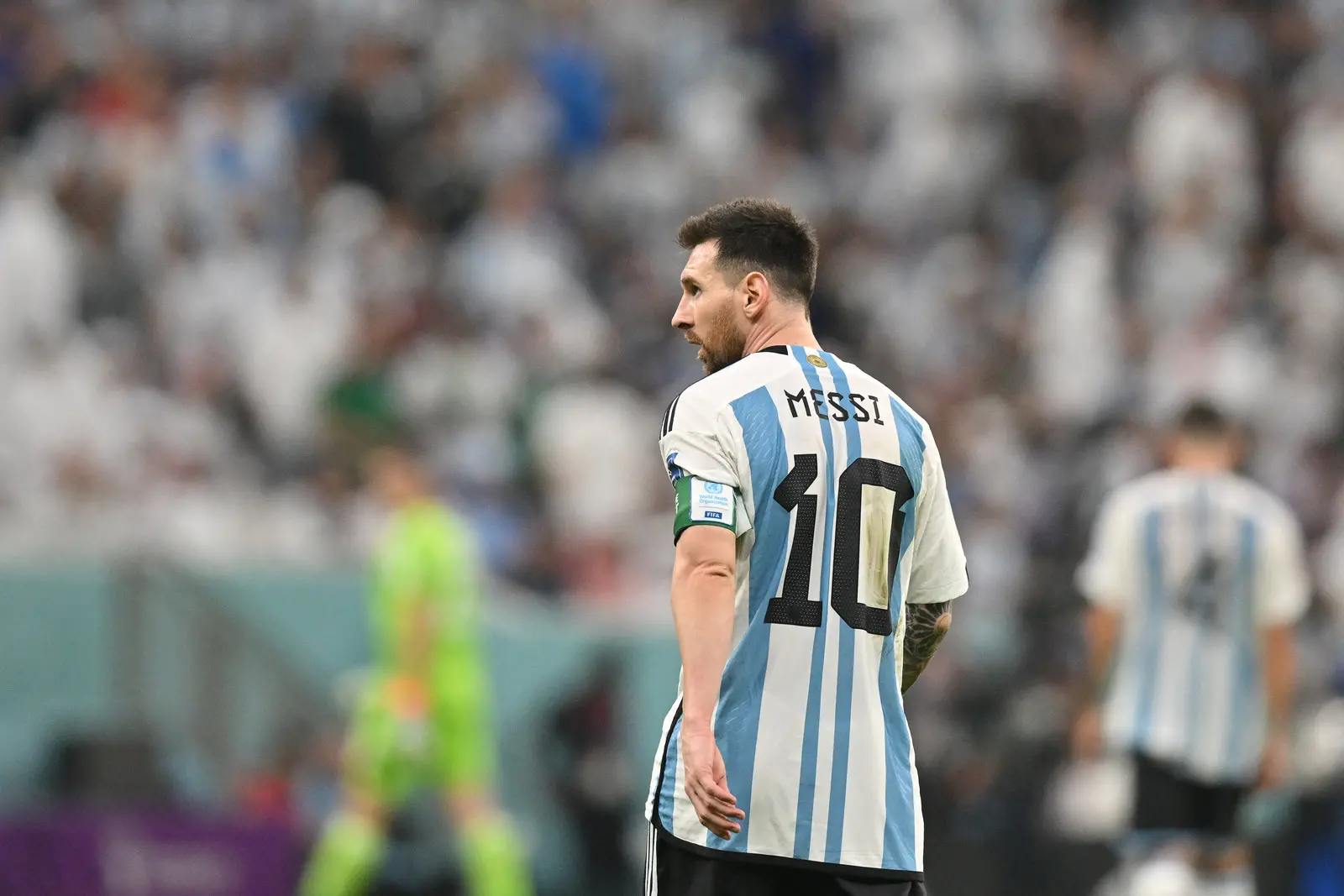Lionel Messi em ação pela Argentina