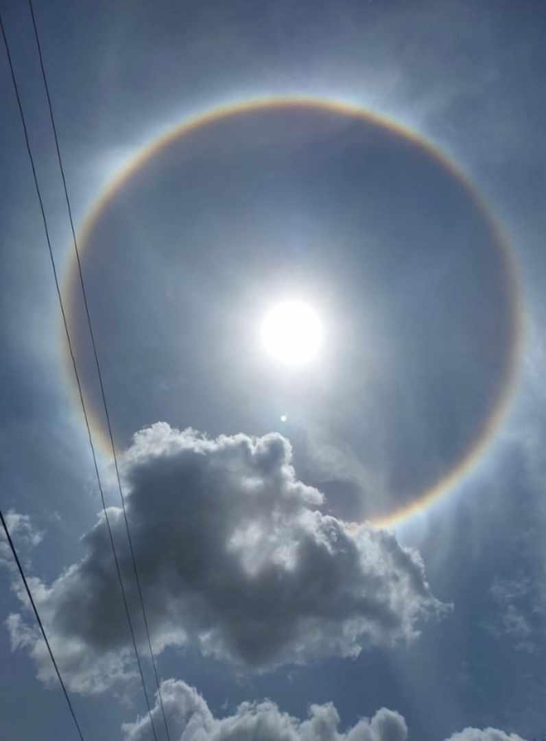 Fenômeno do halo solar foi visto por moradores de Cabrobó