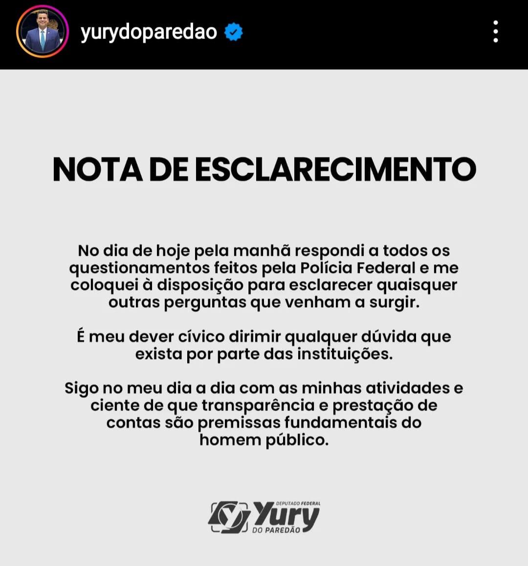 Nota de esclarecimento