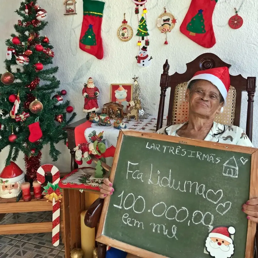 Residente do Lar Três Irmãs, Francisca Luduina pede 