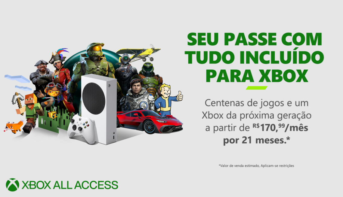 Xbox All Access: Console Xbox e mais de 100 jogos