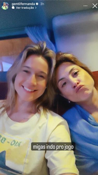 Fernanda Gentil e esposa