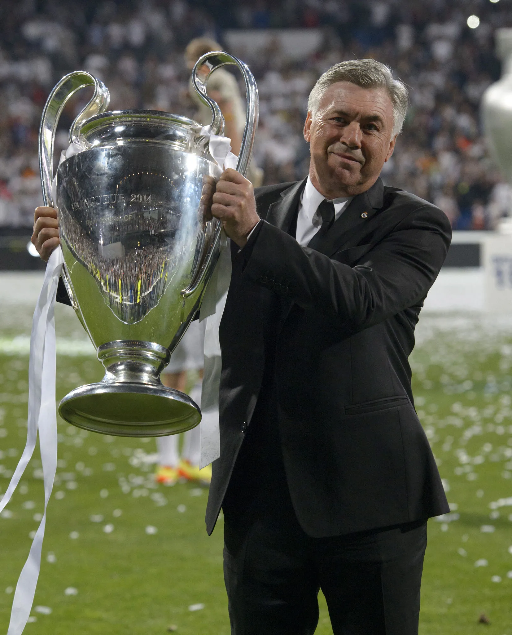 Ancelotti com a taça da Liga dos Campeões