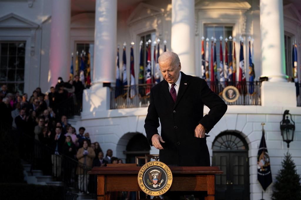 Joe Biden em evento na Casa Branca