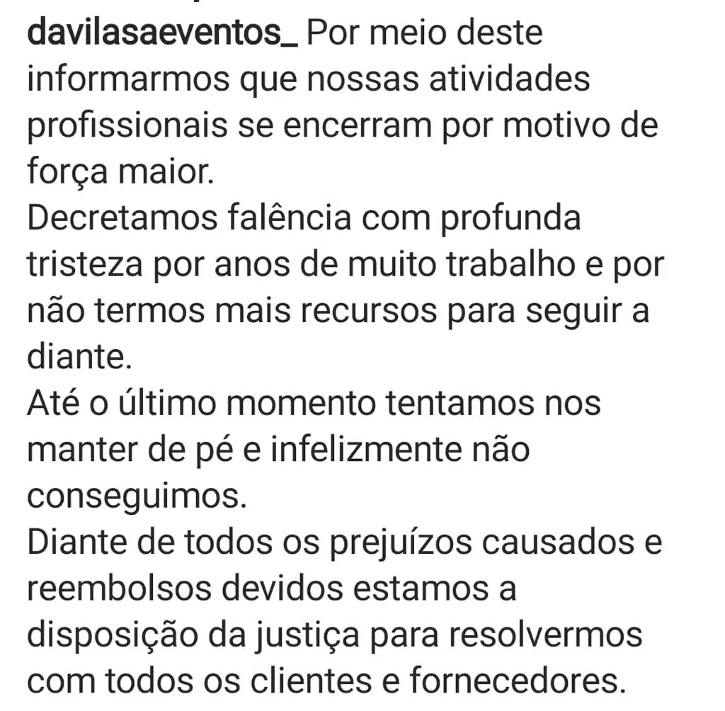 Decoradora diz que possui mais recursos para continuar com os serviços da empresa