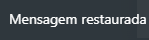 WhatsApp mensagem restaurada